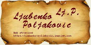 Ljubenko Poljaković vizit kartica